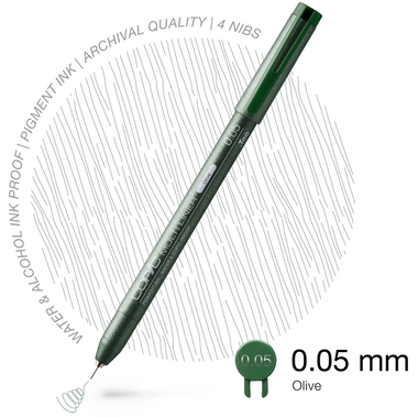 COPIC Multiliner 0.05mm 22075536 olive