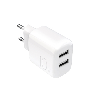 Caricabatterie Da Parete Pro Lite 2 porte USB-A, 10W | Puro
