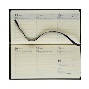BREPOLS Agenda Breprint Lima Kul. 2026 0.074.1255 1S/2P noir 8x17cm