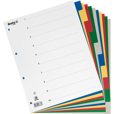 BIELLA Register PP A4+ 47901000U farbig 10-teilig