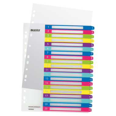 LEITZ Register PP WOW A4+ 12450000 multicolor 1-20