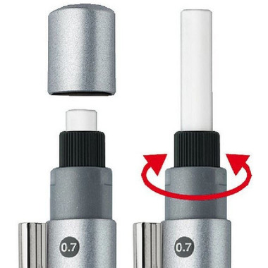 FABER-CASTELL Portamine GRIP 2011 0.7mm 131287 nero metall. gomma