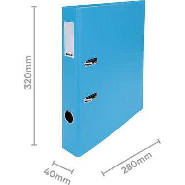 BIELLA Ordner Plasticolor 4cm 10740406U hellblau A4