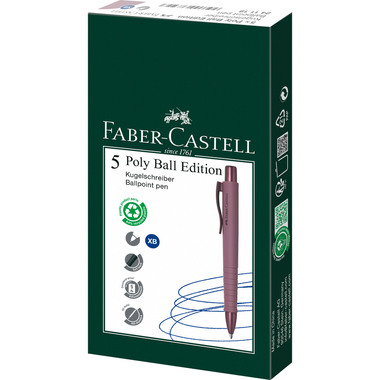 FABER-CASTELL Kugelschreiber Poly Ball 241119 Urban Bordeaux