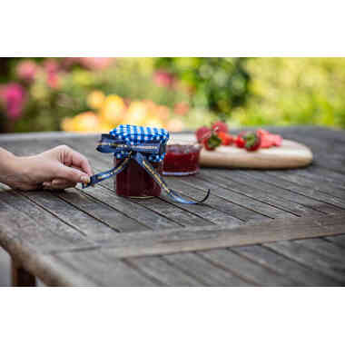 PTOUCH Textilbandkassette gold/blau TZe-RN34 PT-DV600VP 12 mm