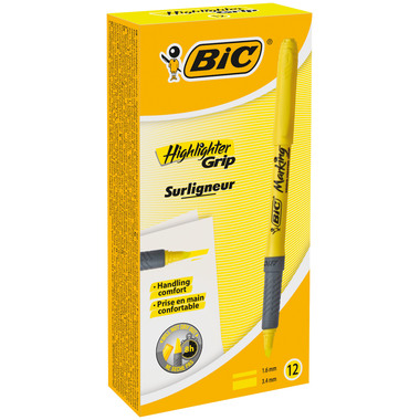 BIC Highlighter Grip 811935 gelb