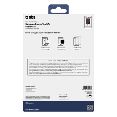 Protection écran en verre trempé pour Samsung Galaxy Tab S7+