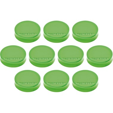 MAGNETOPLAN Aimant Ergo Medium 10 pcs. 16640105 vert 30mm