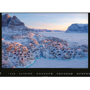 WEINGARTEN Calendario 2026 2951900+26 Die Erde von oben DE 68x49cm