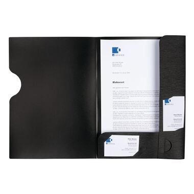 KOLMA Präsentationsm. LineaVerde A4 10.006.06 schwarz, PP, Sand, recycling