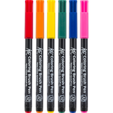 SAKURA Brush Pen Sakura XBR6B1 Set, 6 Farben