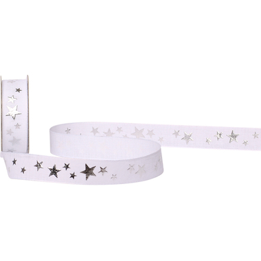 SPYK Banda Cubino Étoiles 1031.1654 16mmx3m Argento-Bianco