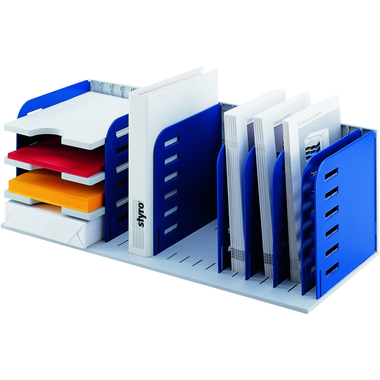 STYRO Ablagesystem styrorac 282-03407.38 grau/blau 8 Wände