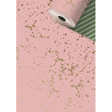 STEWO Papier cadeau Sprenkel 2523579225 rose 0.7x250m