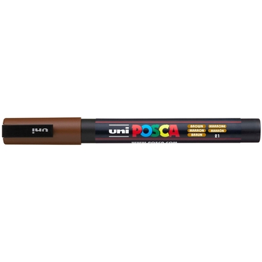 POSCA Marker 0.9-1.3mm PC-3M BROWN braun, Rundspitze