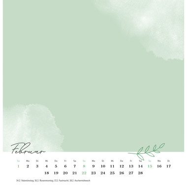 HEYE Calendario creativo 2026 23513+26 Glücksmomente 16x16.5cm