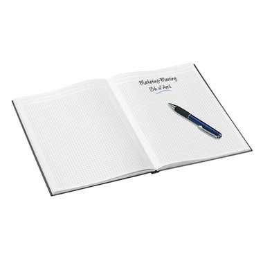 LEITZ Notizbuch WOW A4 4626-10-95 kariert, 90g schwarz
