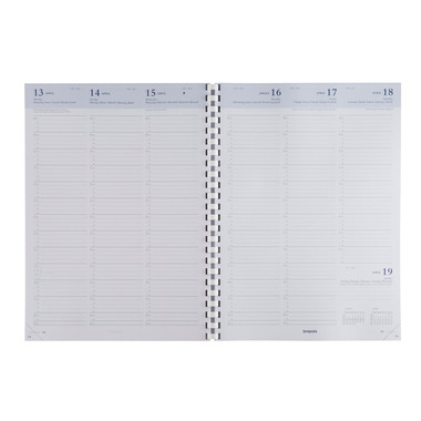 BREPOLS Agenda Omega Capri Kul. 2026 0.030.2582 1W/2S schwarz 21x29cm