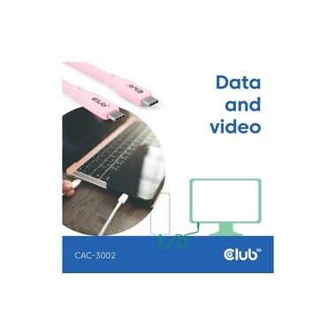 Club 3D USB4 Cable CAC-3002 240 W USB-C - USB-C 2 m
