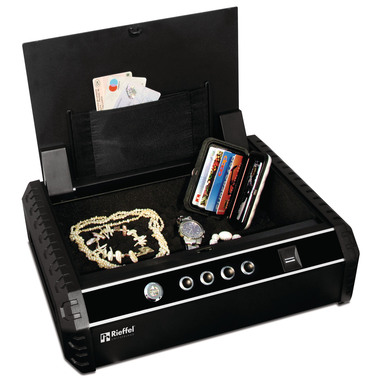 RIEFFEL SWITZERLAND Coffre-fort 370x275x100mm A16517 serrure & empreinte digitale