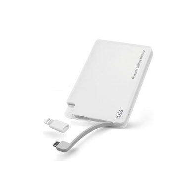 Batterie externe 3000 mAh pour smartphones avec adaptateur Lightning