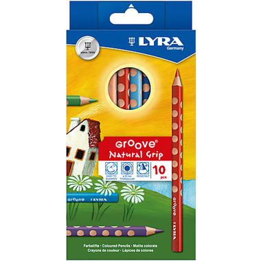 LYRA Crayon de couleur Groove 3811100 10 couleurs