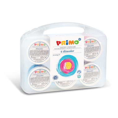 PRIMO Fingermalfarbe 6x100g 3542 ass.