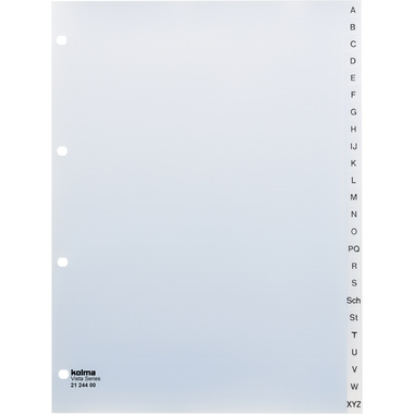 KOLMA Register Vista A4 21.244.00 transparent A-Z 24-teilig