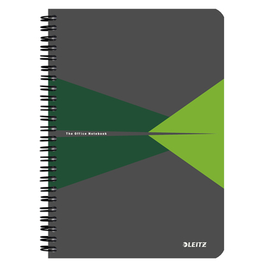 LEITZ Collegeblock Office Card A5 44580055 vert quadrillé