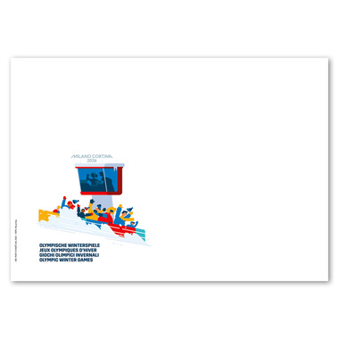 Busta primo giorno «Giochi Olimpici Invernali Milano Cortina 2026» Busta primo giorno (FDC) senza francobollo C6