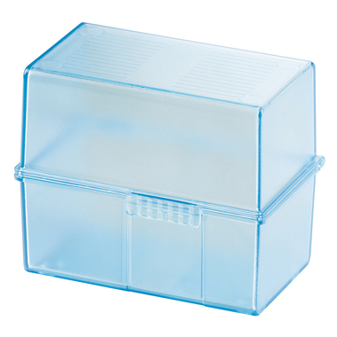 HAN Karteibox A7 977-64 transp./blau, für 300 Karten