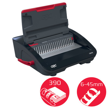 GBC Plastikbindegerät CombBind A4 4410064CH CB25E, 390 Seiten