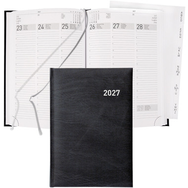 BIELLA Agenda Terminia 2027 806536020027U 1S/2P noir ML 14.5x20.5cm