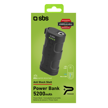 Powerbank résistant à l'eau à recharge rapide