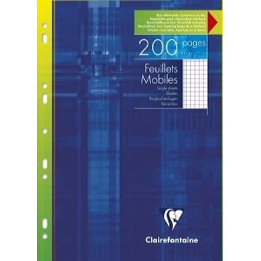 CLAIREFONTAINE Ringbucheinlagen A4 1752 5 mm kariert 100 Stück