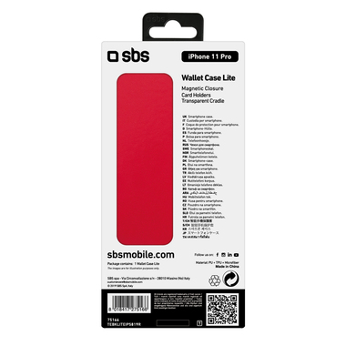 Book-style case with card holder pockets for iPhone 11 Pro