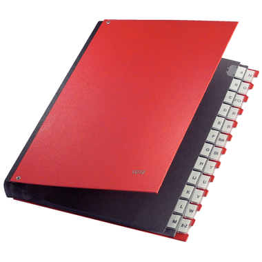 LEITZ Dossier PP A-Z 59240025 rouge 24 comp.