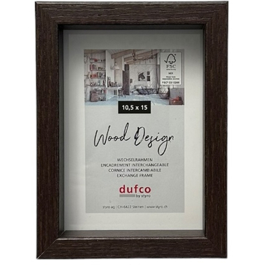 DUFCO Holz-Bilderrahmen 10.5x15cm 1610.80990 Fuji braun