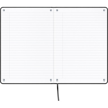 OXFORD Notizbuch Signature A5 400154945 blau, liniert 80 Blatt