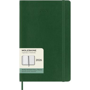 MOLESKINE Agenda Classic Large 2026 DSK1512WN3Y26 1W/1S myrtengrün SC 13x21cm