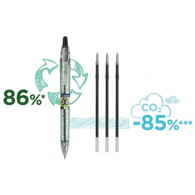 PILOT Stylo à bille Ecoball B2P PB-B2PEB noir 1.0mm