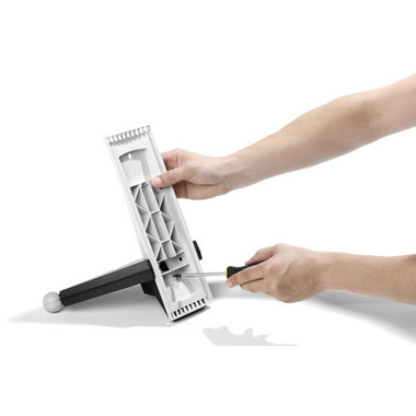 DURABLE Displaysystem SHERPA Table 10 563222 grau/schwarz,10 Sichttafeln A4