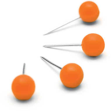 NOBO Pinwand-Nadeln 1905329 orange 100 Stück