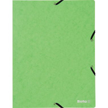 BIELLA Gummibandmappe A4 17840131U hellgrün, 355gm2 200 Bl.