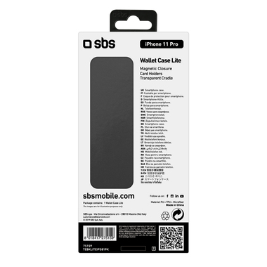 Custodia Book con tasche portatessere per iPhone 11 Pro
