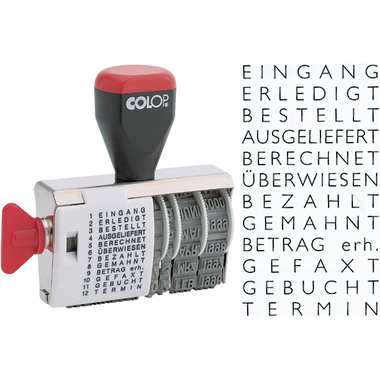 COLOP Mehrtextstempel 4000WD/D 12 Texte D