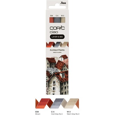 COPIC Marker Ciao 220750304 Architect Palette 3 pezzi