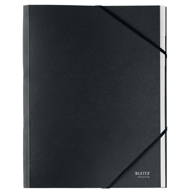 LEITZ Dossier de collect. Recycle A4 3914-00-95 noir, carton 6 comp.