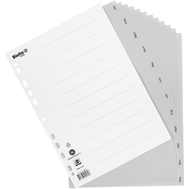 BIELLA Register PP A4 47141490U grau Dez-Jan DE