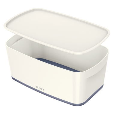 LEITZ MyBox Klein, mit Deckel 5lt 52291001 weiss/grau